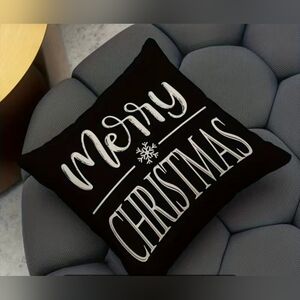 Merry Christmas Throw Pillow Cover